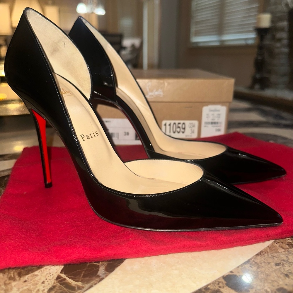 Christian Louboutin Iriza 100mm Patent Leather Pumps